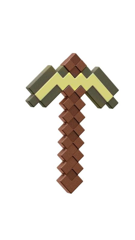 Hff59 minecraft picareta de ouro jcv18 - mattel (43223) - Boneco
